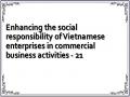 Enhancing the social responsibility of Vietnamese enterprises in commercial business activities - 21