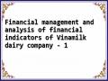 Financial management and analysis of financial indicators of Vinamilk dairy company - 1