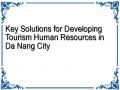 Key Solutions for Developing Tourism Human Resources in Da Nang City