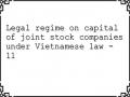 Legal regime on capital of joint stock companies under Vietnamese law - 11