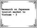 Research on Japanese tourist market to Vietnam - 3