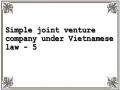 Simple joint venture company under Vietnamese law - 5