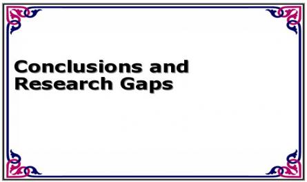 Conclusions and Research Gaps