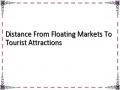 Distance From Floating Markets To Tourist Attractions