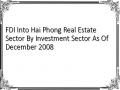 FDI Into Hai Phong Real Estate Sector By Investment Sector As Of December 2008