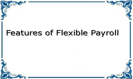 Features of Flexible Payroll