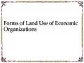 Forms of Land Use of Economic Organizations