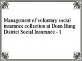 Management of voluntary social insurance collection at Doan Hung District Social Insurance - 1