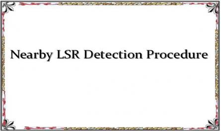 Nearby LSR Detection Procedure