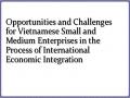 Opportunities and Challenges for Vietnamese Small and Medium Enterprises in the Process of International Economic Integration