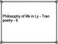 Philosophy of life in Ly - Tran poetry - 6