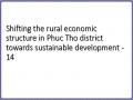 Shifting the rural economic structure in Phuc Tho district towards sustainable development - 14