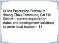 Xa Ma Procession Festival in Hoang Chau Commune, Cat Hai District - current exploitation status and development solutions to serve local tourism - 13