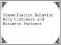 Communication Behavior With Customers and Business Partners