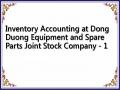 Inventory Accounting at Dong Duong Equipment and Spare Parts Joint Stock Company - 1