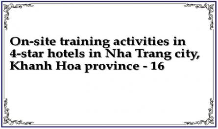 On-site training activities in 4-star hotels in Nha Trang city, Khanh Hoa province - 16