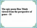 The epic poem Huu Thinh viewed from the perspective of genre - 10