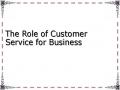 The Role of Customer Service for Business