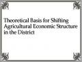 Theoretical Basis for Shifting Agricultural Economic Structure in the District