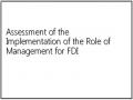 Assessment of the Implementation of the Role of Management for FDI