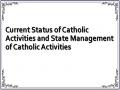 Current Status of Catholic Activities and State Management of Catholic Activities