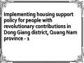 Implementing housing support policy for people with revolutionary contributions in Dong Giang district, Quang Nam province - 1