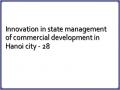 Innovation in state management of commercial development in Hanoi city - 28