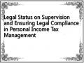 Legal Status on Supervision and Ensuring Legal Compliance in Personal Income Tax Management