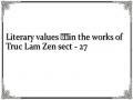 Literary values in the works of Truc Lam Zen sect - 27