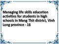 Managing life skills education activities for students in high schools in Mang Thit district, Vinh Long province - 16