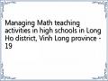 Managing Math teaching activities in high schools in Long Ho district, Vinh Long province - 19