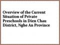 Overview of the Current Situation of Private Preschools in Dien Chau District, Nghe An Province