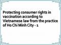 Protecting consumer rights in vaccination according to Vietnamese law from the practice of Ho Chi Minh City - 1