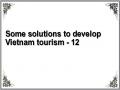 Some solutions to develop Vietnam tourism - 12