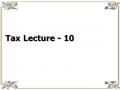 Tax Lecture - 10