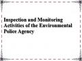 Inspection and Monitoring Activities of the Environmental Police Agency