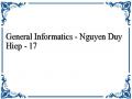 General Informatics - Nguyen Duy Hiep - 17