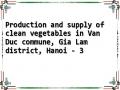 Production and supply of clean vegetables in Van Duc commune, Gia Lam district, Hanoi - 3