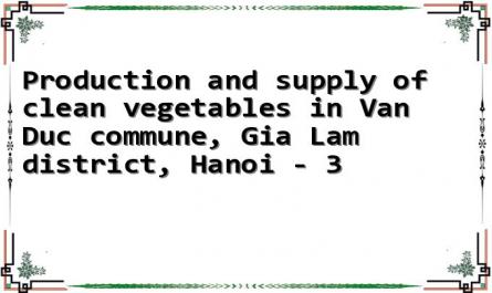 Production and supply of clean vegetables in Van Duc commune, Gia Lam district, Hanoi - 3