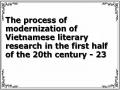 The process of modernization of Vietnamese literary research in the first half of the 20th century - 23