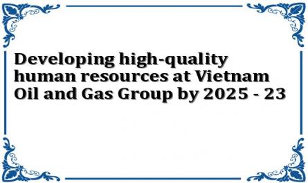 Developing high-quality human resources at Vietnam Oil and Gas Group by 2025 - 23