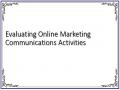 Evaluating Online Marketing Communications Activities