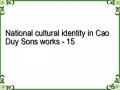 National cultural identity in Cao Duy Sons works - 15