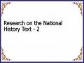 Research on the National History Text - 2