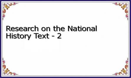 Research on the National History Text - 2