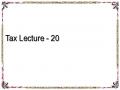 Tax Lecture - 20