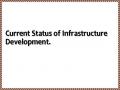 Current Status of Infrastructure Development.