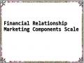 Financial Relationship Marketing Components Scale