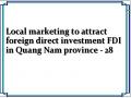 Local marketing to attract foreign direct investment FDI in Quang Nam province - 28