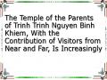 The Temple of the Parents of Trinh Trinh Nguyen Binh Khiem, With the Contribution of Visitors from Near and Far, Is Increasingly